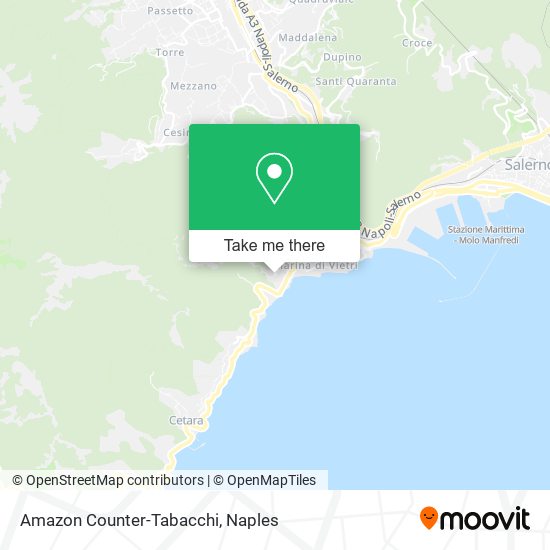 Amazon Counter-Tabacchi map