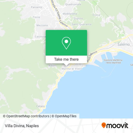 Villa Divina map