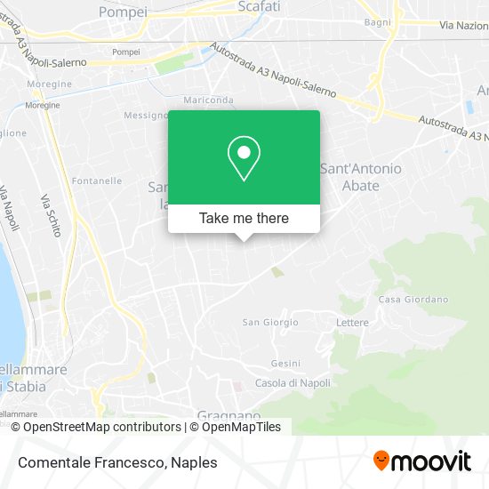 Comentale Francesco map