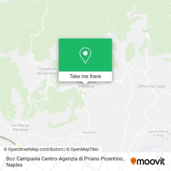 Bcc Campania Centro-Agenzia di Priano Picentino map