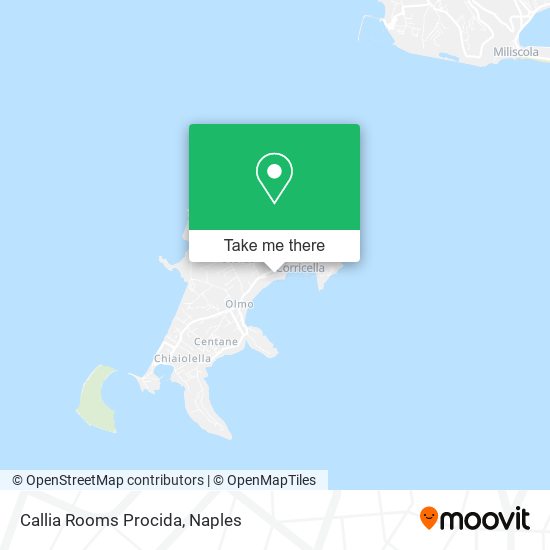 Callia Rooms Procida map