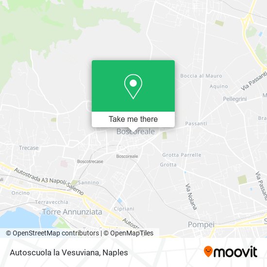 Autoscuola la Vesuviana map