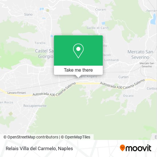 Relais Villa del Carmelo map