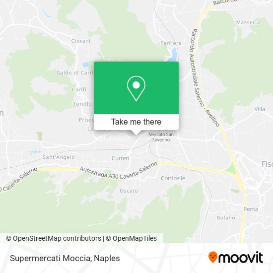 Supermercati Moccia map