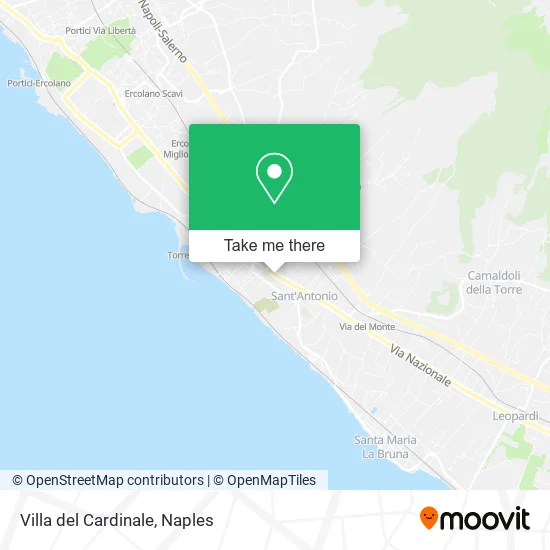 Villa del Cardinale map