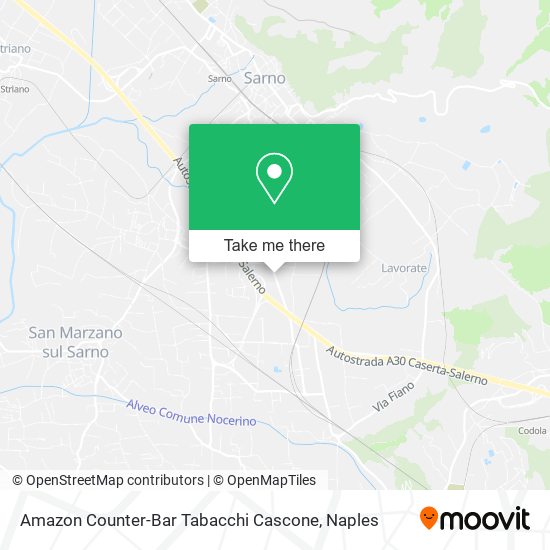 Amazon Counter-Bar Tabacchi Cascone map