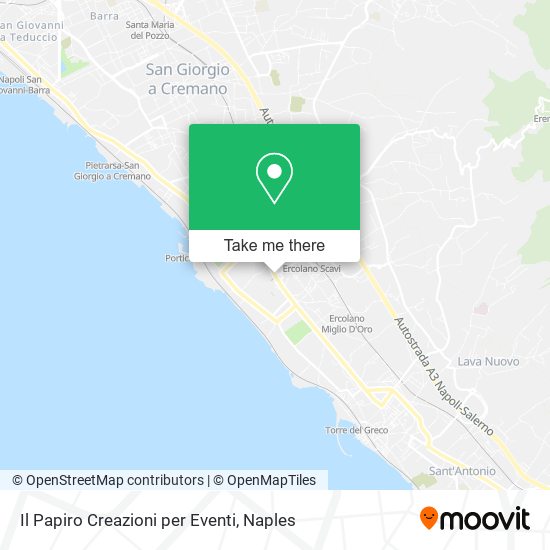 Il Papiro Creazioni per Eventi map