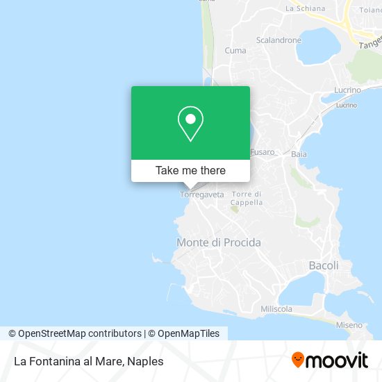 La Fontanina al Mare map