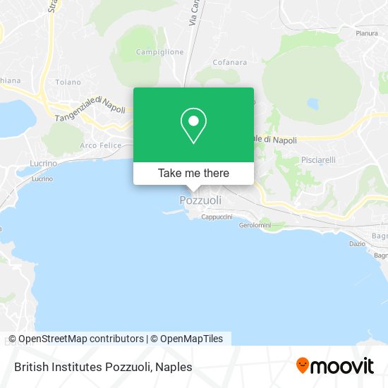 British Institutes Pozzuoli map