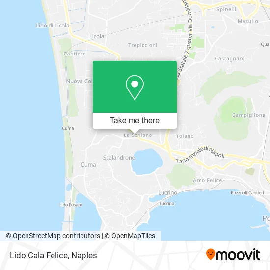 Lido Cala Felice map
