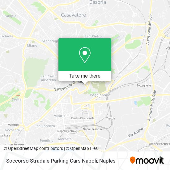 Soccorso Stradale Parking Cars Napoli map