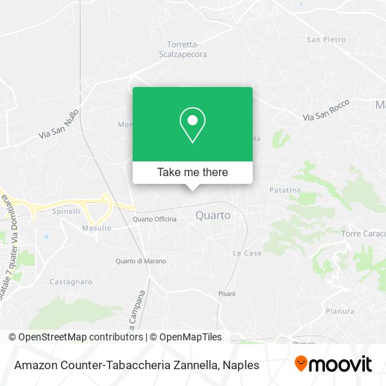 Amazon Counter-Tabaccheria Zannella map