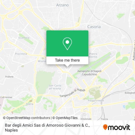 Bar degli Amici Sas di Amoroso Giovanni & C. map