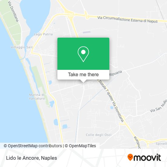 Lido le Ancore map