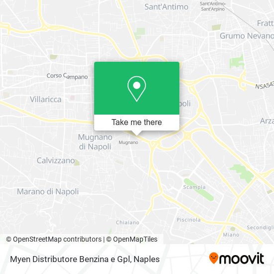 Myen Distributore Benzina e Gpl map