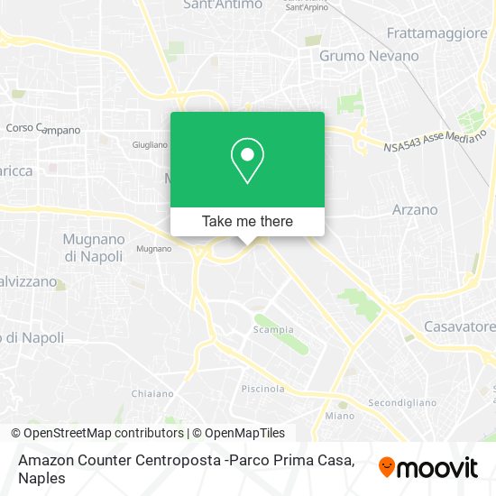 Amazon Counter Centroposta -Parco Prima Casa map