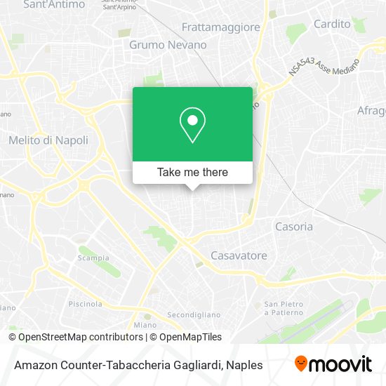 Amazon Counter-Tabaccheria Gagliardi map