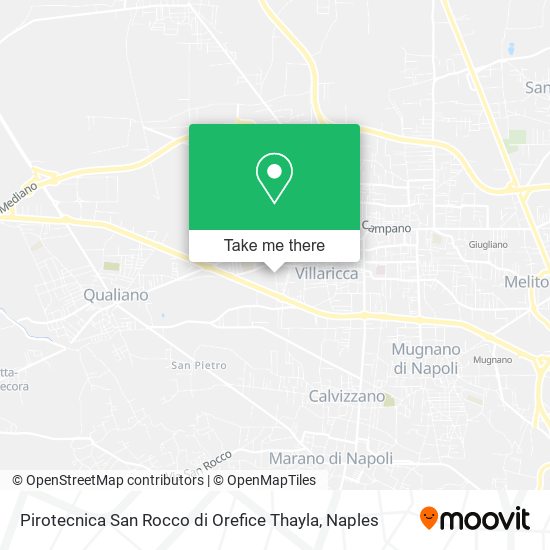 Pirotecnica San Rocco di Orefice Thayla map