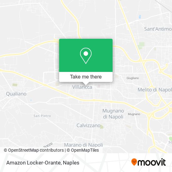 Amazon Locker-Orante map