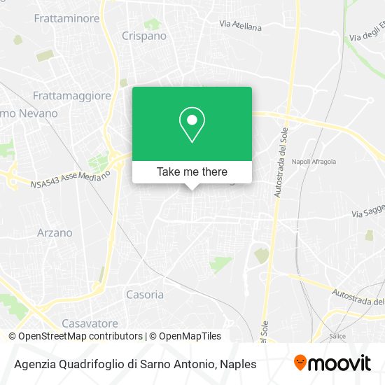 Agenzia Quadrifoglio di Sarno Antonio map