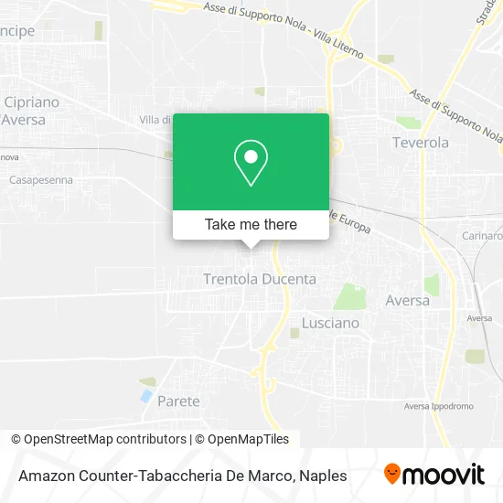 Amazon Counter-Tabaccheria De Marco map