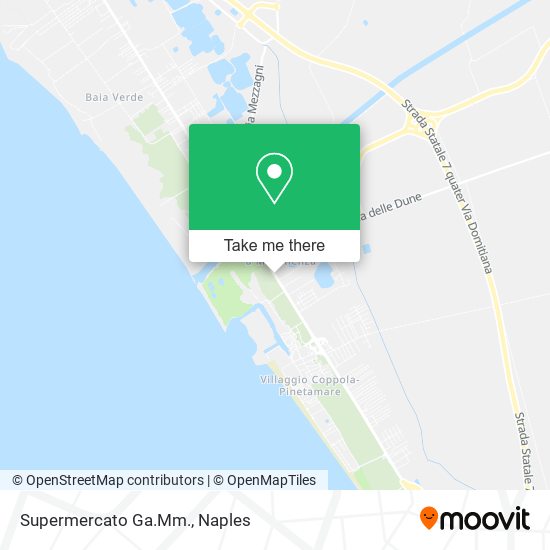 Supermercato Ga.Mm. map