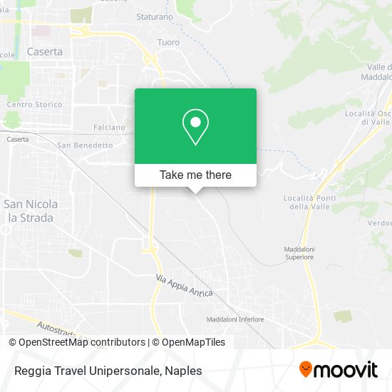 Reggia Travel Unipersonale map