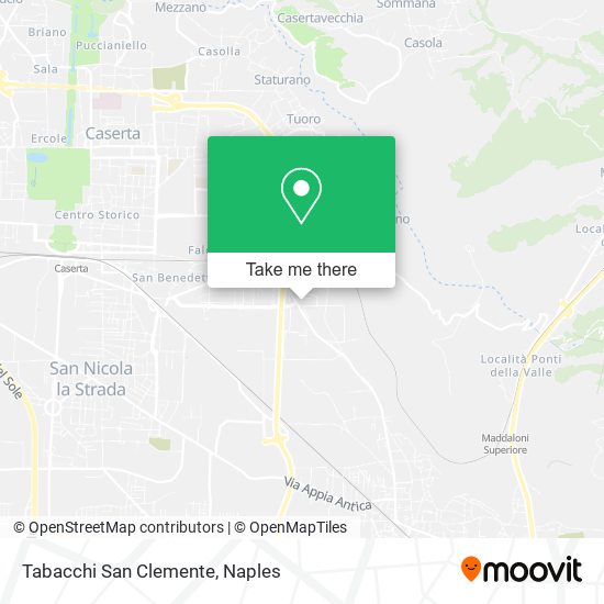 Tabacchi San Clemente map