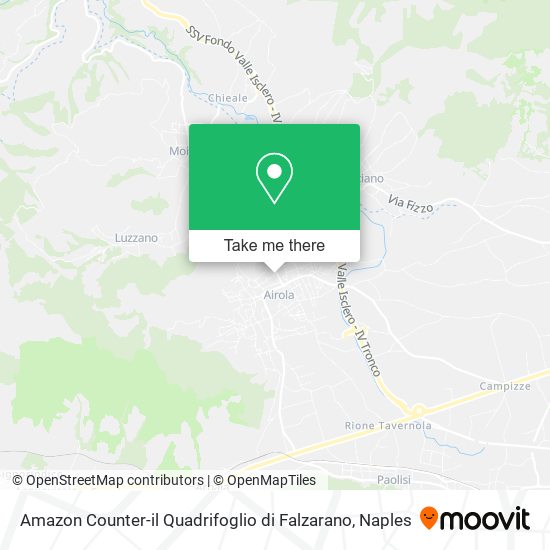 Amazon Counter-il Quadrifoglio di Falzarano map