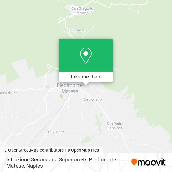 Istruzione Secondaria Superiore-Is Piedimonte Matese map