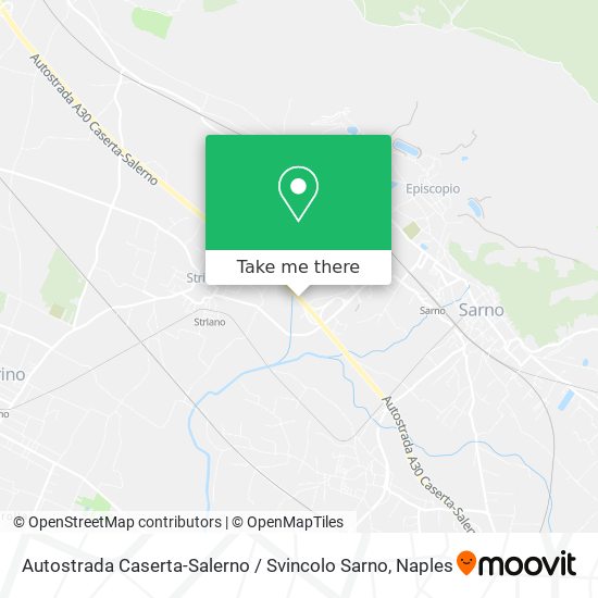 Autostrada Caserta-Salerno / Svincolo Sarno map