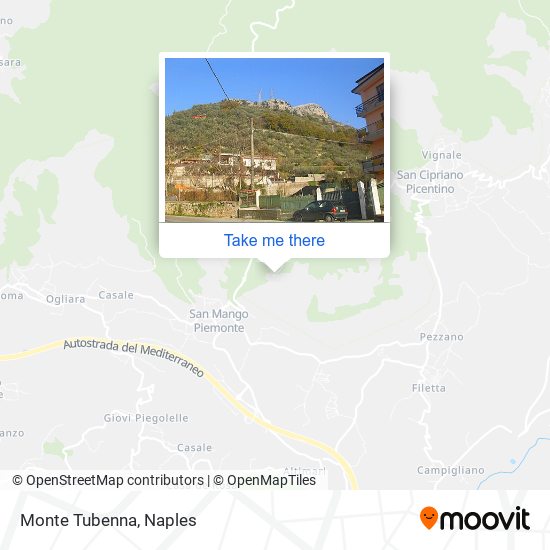 Monte Tubenna map