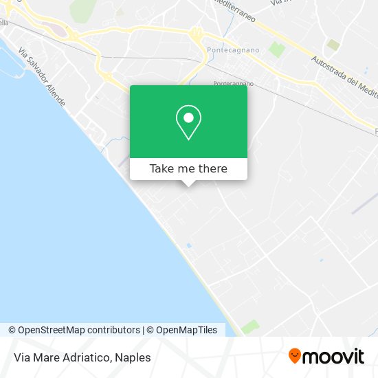 Via Mare Adriatico map