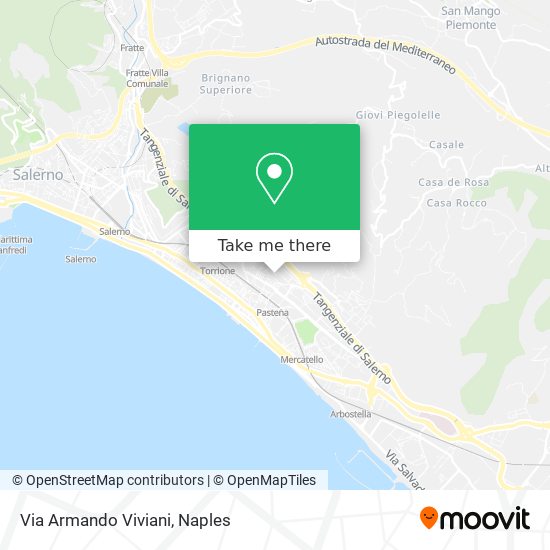Via Armando Viviani map