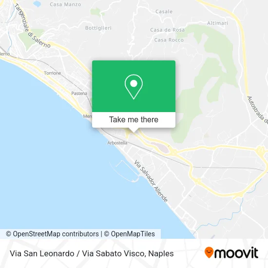 Via San Leonardo / Via Sabato Visco map