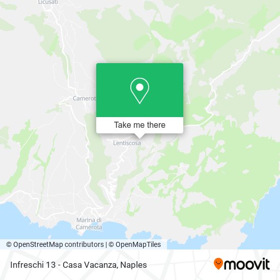 Infreschi 13 - Casa Vacanza map