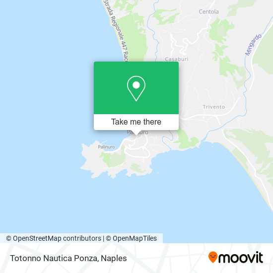 Totonno Nautica Ponza map