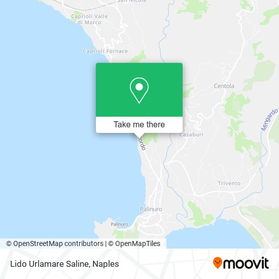 Lido Urlamare Saline map