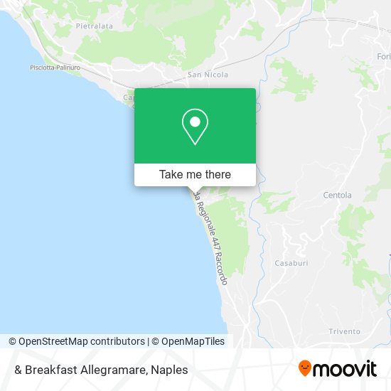 & Breakfast Allegramare map