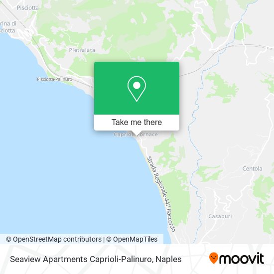 Seaview Apartments Caprioli-Palinuro map