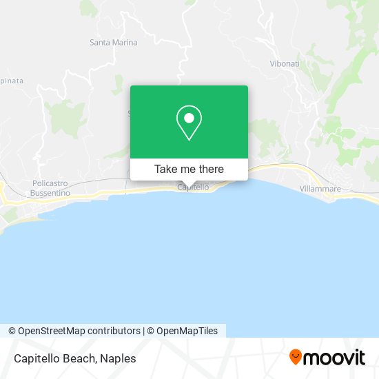 Capitello Beach map