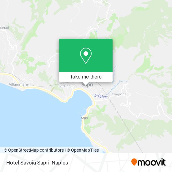 Hotel Savoia Sapri map
