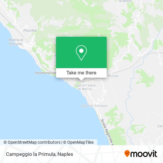 Campeggio la Primula map