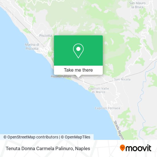 Tenuta Donna Carmela Palinuro map