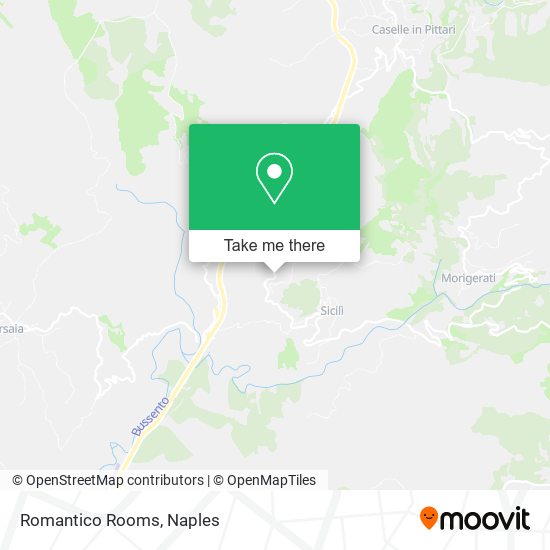 Romantico Rooms map