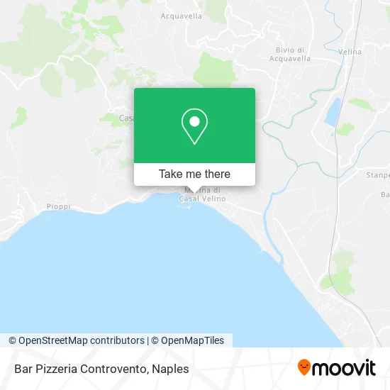 Bar Pizzeria Controvento map