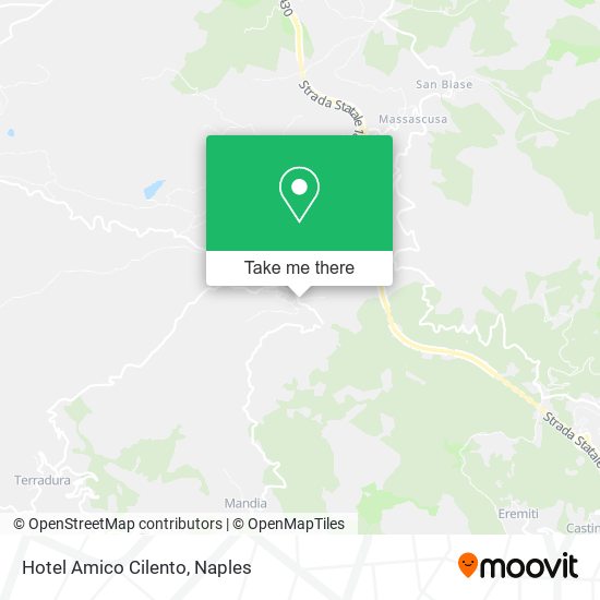 Hotel Amico Cilento map