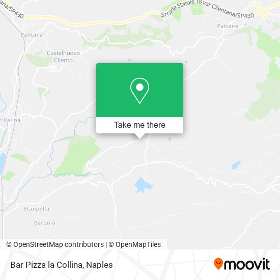 Bar Pizza la Collina map