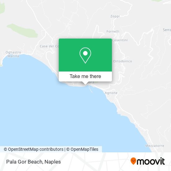 Pala Gor Beach map