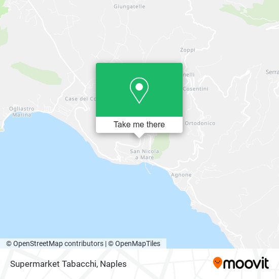 Supermarket Tabacchi map
